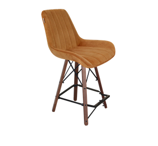 Полубарный стул SHT-ST37 / SHT-S80-1 (горчичный/темный орех/черный) в Перми - предосмотр