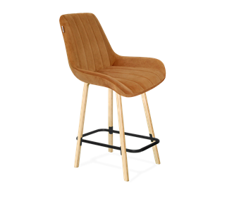 Полубарный стул SHT-ST37 / SHT-S94-1 (горчичный/прозрачный лак/черный муар) в Перми - предосмотр