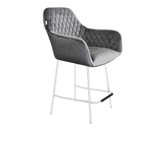 Полубарный стул SHT-ST38 / SHT-S29P-1 (угольно-серый/белый муар) в Перми