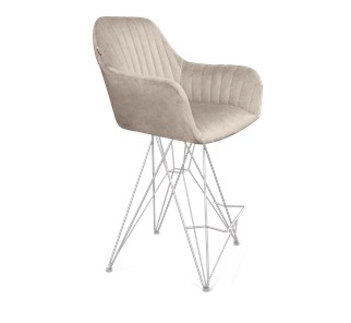 Полубарный стул SHT-ST38-1 / SHT-S66-1 (лунный мрамор/хром лак) в Перми - предосмотр