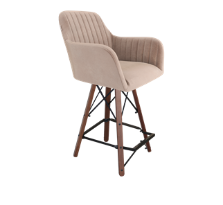 Полубарный стул SHT-ST38-1 / SHT-S80-1 (латте/темный орех/черный) в Перми - предосмотр