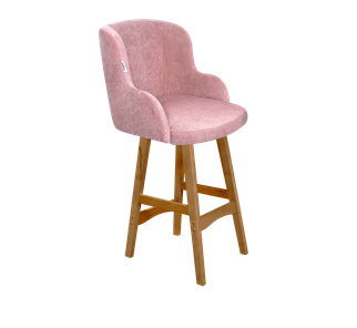 Полубарный стул SHT-ST39 / SHT-S65-1 (пыльная роза/светлый орех) в Перми - предосмотр
