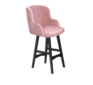 Полубарный стул SHT-ST39 / SHT-S65-1 (пыльная роза/венге) в Перми - предосмотр