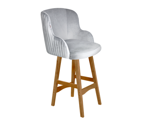 Полубарный стул SHT-ST39-1 / SHT-S65-1 (серое облако/светлый орех) в Перми - изображение