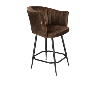 Полубарный стул SHT-ST42-1 / SHT-S148-1 (кофейный трюфель/черный муар) в Кунгуре