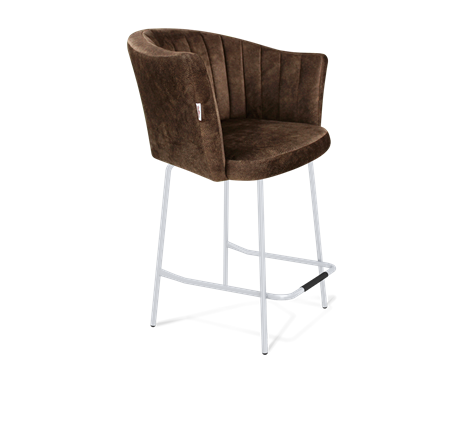 Полубарный стул SHT-ST42-1 / SHT-S29P-1 (кофейный трюфель/хром лак) в Перми - изображение