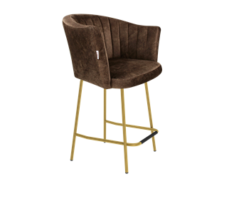 Полубарный стул SHT-ST42-1 / SHT-S29P-1 (кофейный трюфель/золото) в Перми