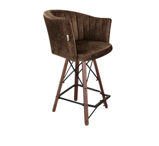 Полубарный стул SHT-ST42-1 / SHT-S80-1 (кофейный трюфель/темный орех/черный) в Перми