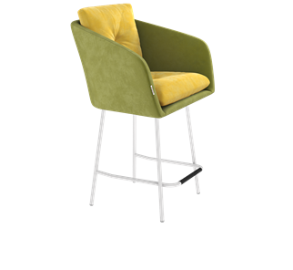 Полубарный стул SHT-ST43-2 / SHT-S29P-1 (фисташковый десерт/белый муар) в Перми