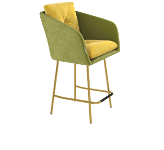 Полубарный стул SHT-ST43-2 / SHT-S29P-1 (фисташковый десерт/золото) в Перми