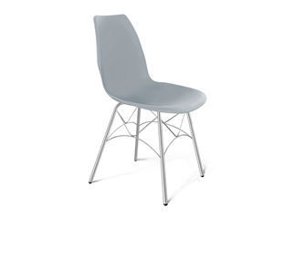 Кухонный стул SHT-ST29/S107 (серый ral 7040/хром лак) в Перми