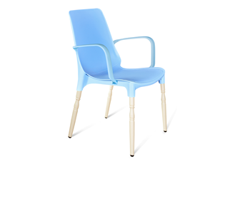 Обеденный стул SHT-ST76/S424-F (голубой/ваниль) в Перми