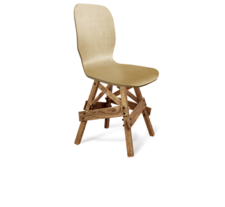 Обеденный стул SHT-ST15-1/S71 (прозрачный лак/дуб брашированный коричневый) в Перми