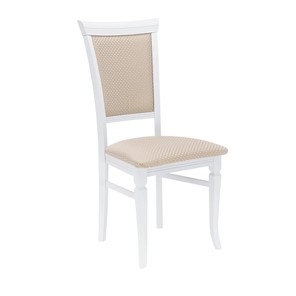 Обеденный стул Leset Монтана (Белый 9003/жаккард Антина ваниль Ж4.07) в Перми - предосмотр