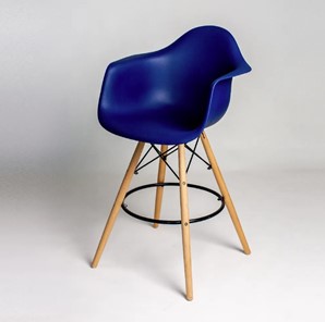 Барный стул derstuhl DSL 330 Wood bar (темно-синий) в Перми