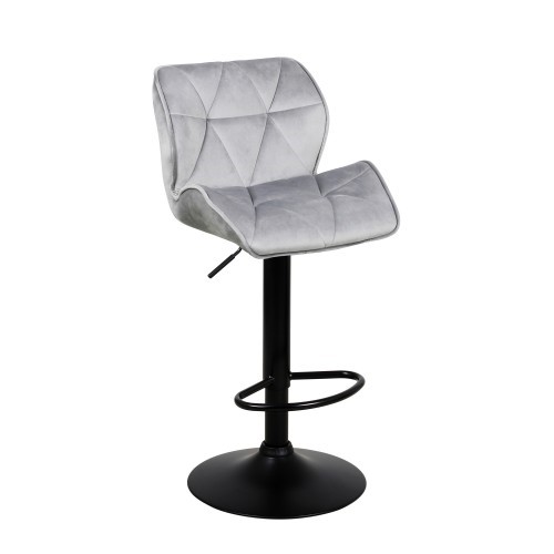 Барный стул Кристалл  WX-2583 белюр серый в Перми - изображение 1