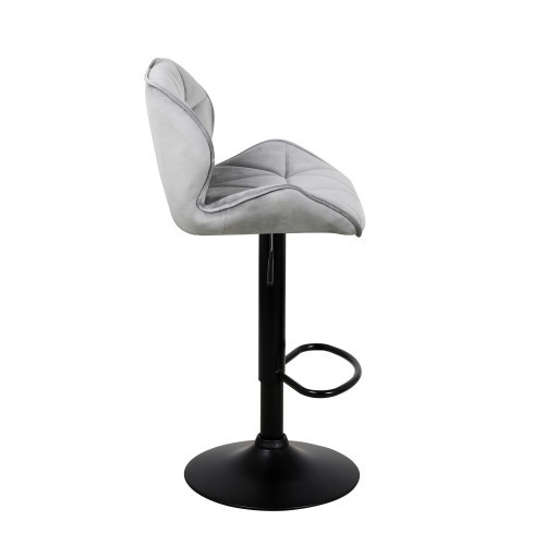 Барный стул Кристалл  WX-2583 белюр серый в Перми - изображение 3