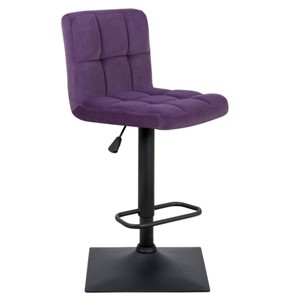 Барный стул Курт с мягкой спинкой WX-2320 велюр фиолетовый в Соликамске