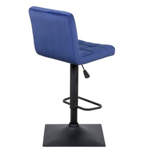 Барный стул Курт с мягкой спинкой WX-2320 велюр синий в Перми - предосмотр 2