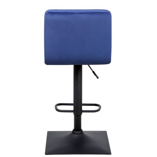 Барный стул Курт с мягкой спинкой WX-2320 велюр синий в Перми - изображение 3