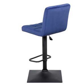 Барный стул Курт с мягкой спинкой WX-2320 велюр синий в Перми - предосмотр 4