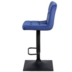 Барный стул Курт с мягкой спинкой WX-2320 велюр синий в Перми - предосмотр 5