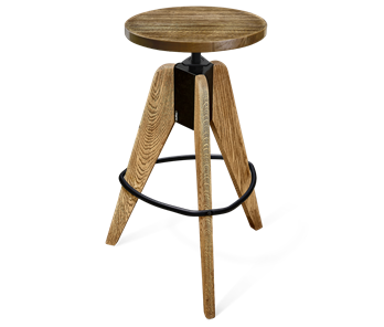 Барный стул SHT-ST29-C1/S92 (оливковый/брашированный коричневый/черный муар) в Перми - предосмотр 4