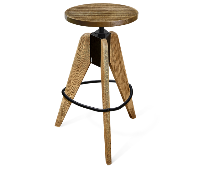 Барный стул SHT-ST29-C1/S92 (оливковый/брашированный коричневый/черный муар) в Березниках - изображение 4