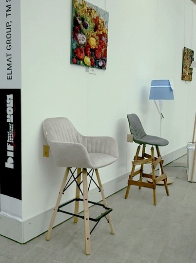 Барный стул SHT-ST29/S80 (оранжевый ral2003/темный орех/черный) в Перми - изображение 20