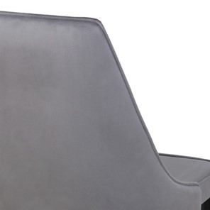 Дизайнерский стул Лорд СРП-071 Эмаль черная Веллюто серый в Перми - предосмотр 2
