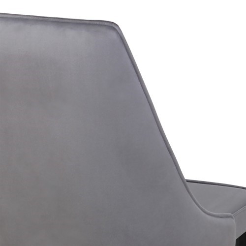 Дизайнерский стул Лорд СРП-071 Эмаль черная Веллюто серый в Перми - изображение 2