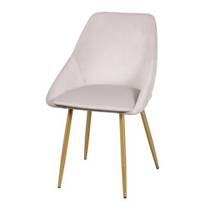 Дизайнерский стул Мартин СРП-063 эмаль голд Веллюто бежевый в Кунгуре