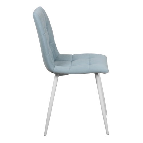 Мягкий стул Чили СРП-052 Эмаль белый голубой в Перми - изображение 1