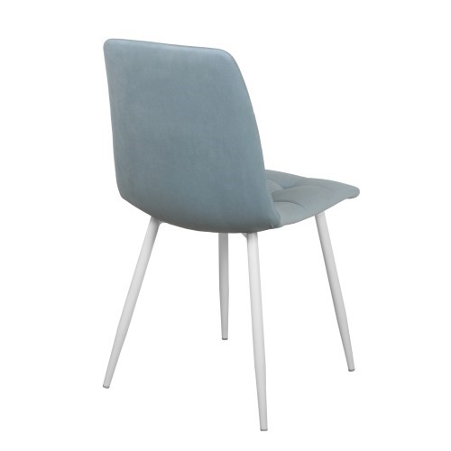 Мягкий стул Чили СРП-052 Эмаль белый голубой в Перми - изображение 2