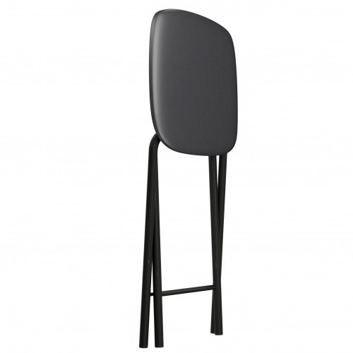 Табурет кухонный Складной СРП-013КВ (квадратное сиденье) Эмаль, черный в Перми - изображение 1