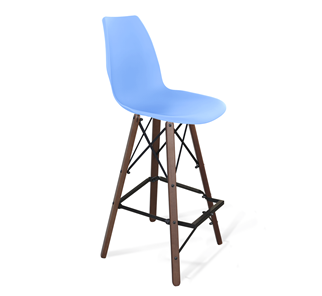 Барный стул SHT-ST29/S80 (голубой pan 278/темный орех/черный) в Чайковском