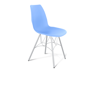 Обеденный стул SHT-ST29/S100 (голубой pan 278/хром лак) в Перми