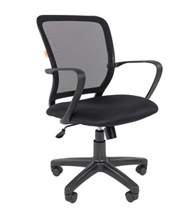 Кресло компьютерное CHAIRMAN 698 black, ткань, цвет черный в Перми - предосмотр