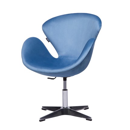 Кресло компьютерное Беннет-2, Микровелюр голубой в Перми - изображение