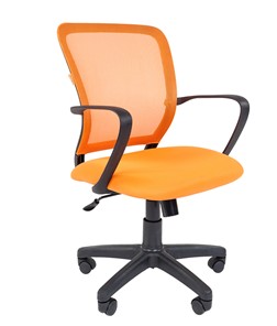 Офисное кресло CHAIRMAN 698 black TW, ткань, цвет оранжевый в Кунгуре