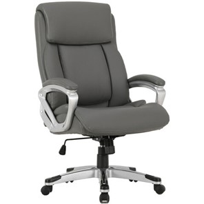 Кресло офисное Brabix Premium Level EX-527 (пружинный блок, рециклированная кожа, серое) 531937 в Перми - предосмотр