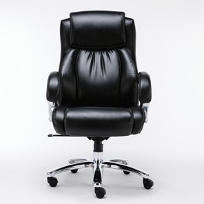 Кресло офисное Brabix Premium Status HD-003 (рециклированная кожа, хром, черное) 531821 в Чайковском