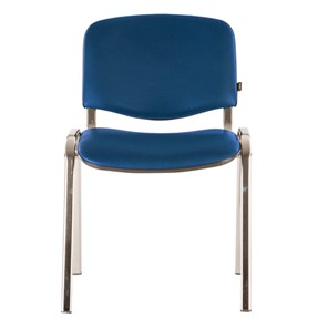 Офисный стул Brabix Iso CF-001 (хромированный каркас, кожзам синий) 531428 в Кунгуре