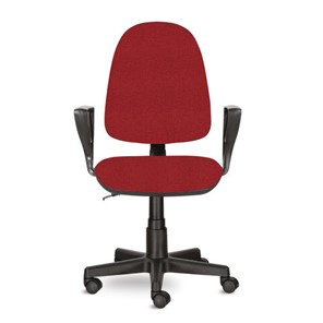 Офисное кресло Brabix Prestige Ergo MG-311 (регулируемая эргономичная спинка, ткань, красное) 532424 в Кунгуре