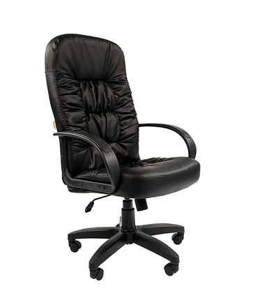 Кресло офисное CHAIRMAN 416, экокожа, цвет черный в Перми - изображение