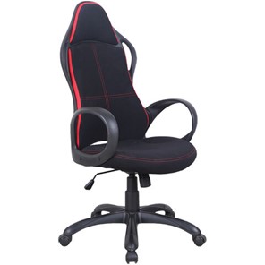 Офисное кресло Brabix Premium Force EX-516 (ткань, черное/вставки красные) 531571 в Перми - предосмотр