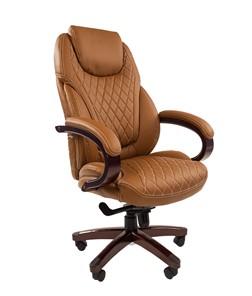 Офисное кресло CHAIRMAN 406, коричневый в Перми