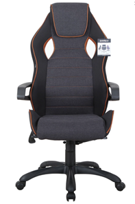 Офисное кресло Brabix Techno Pro GM-003 (ткань, черное/серое, вставки оранжевые) в Перми - предосмотр
