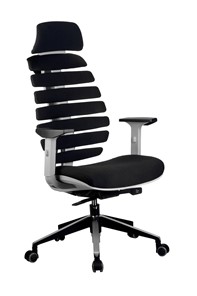 Кресло Riva Chair SHARK (Черный/серый) в Березниках
