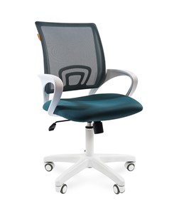 Компьютерное кресло CHAIRMAN 696 white, ткань, цвет зеленый в Перми - предосмотр
